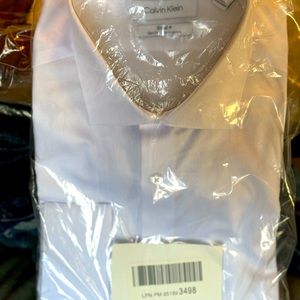 Calvin Klein Steel+ dress shirt 16 34/35 slim fit